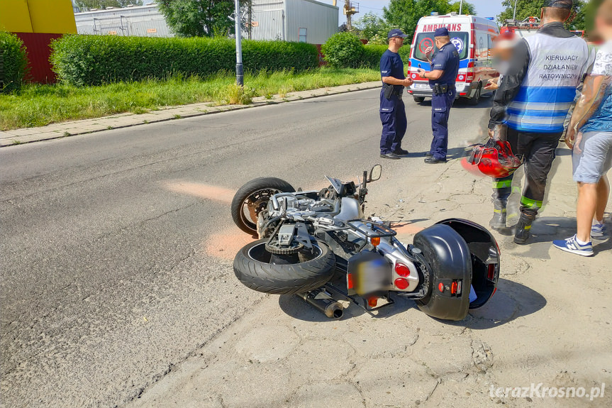 Wypadek na ul. Pużaka w Krośnie