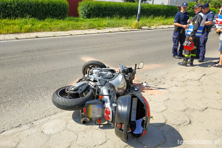 Wypadek na ul. Pużaka w Krośnie