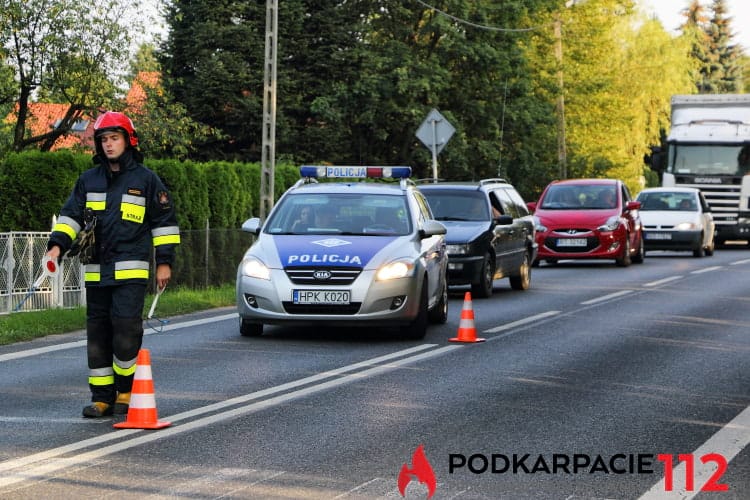 Wypadek na ul. Rzeszowskiej