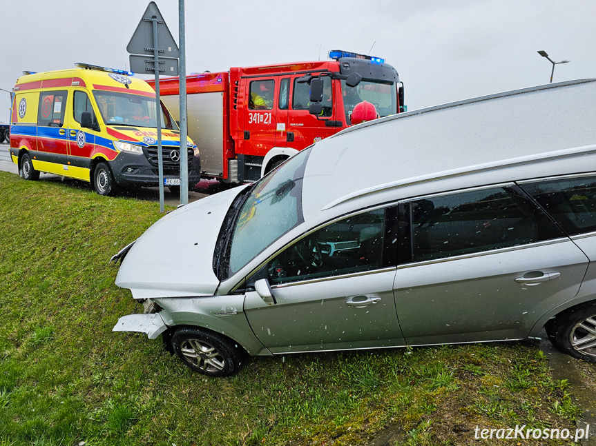 Wypadek na Zręcińskiej w Krośnie