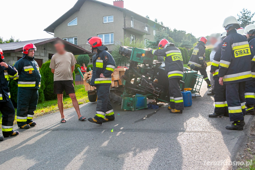 Wypadek traktorzysty w Chorkówce