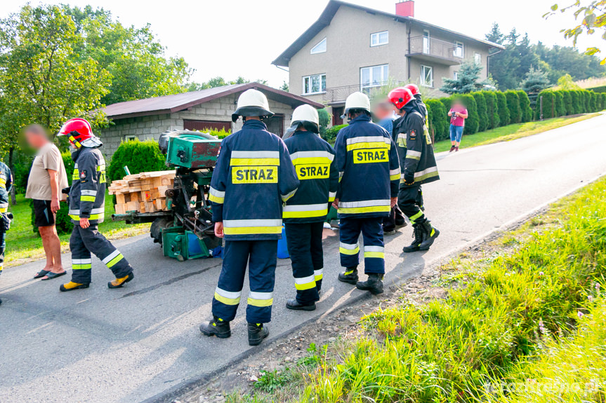 Wypadek traktorzysty w Chorkówce