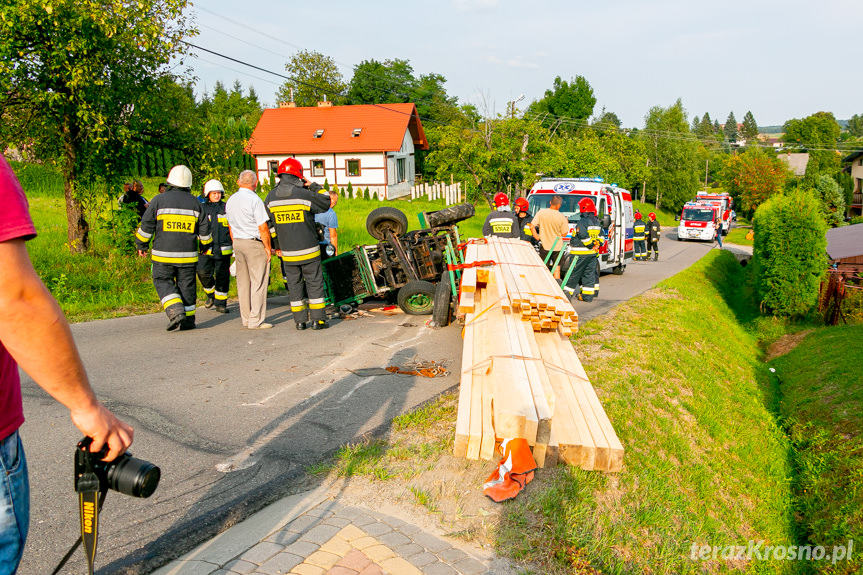 Wypadek traktorzysty w Chorkówce