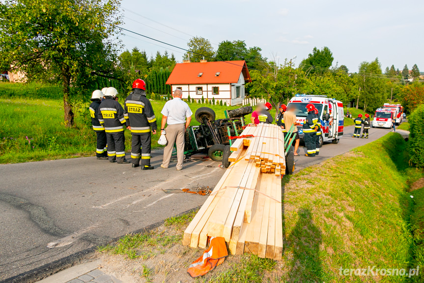 Wypadek traktorzysty w Chorkówce