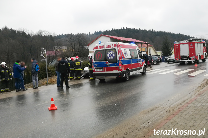 Wypadek w Iwoniczu na Długiej