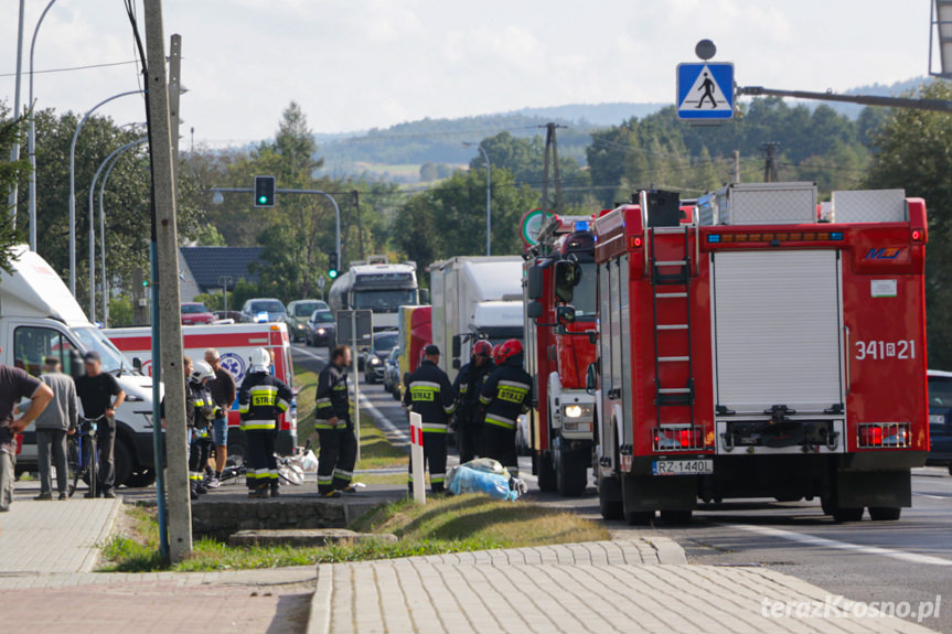 Wypadek w Iwoniczu na Floriańskiej