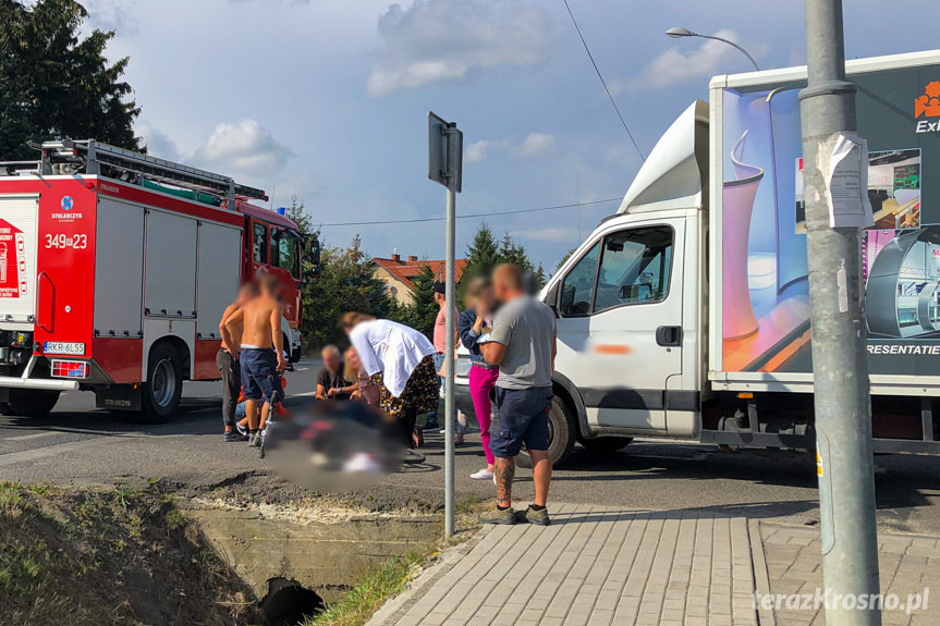 Wypadek w Iwoniczu na Floriańskiej