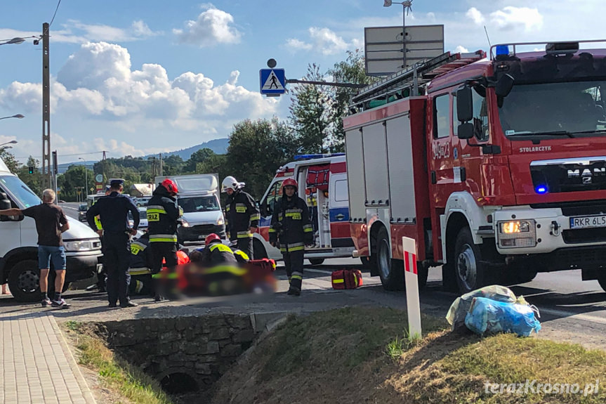 Wypadek w Iwoniczu na Floriańskiej