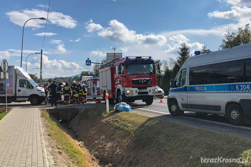 Wypadek w Iwoniczu na Floriańskiej