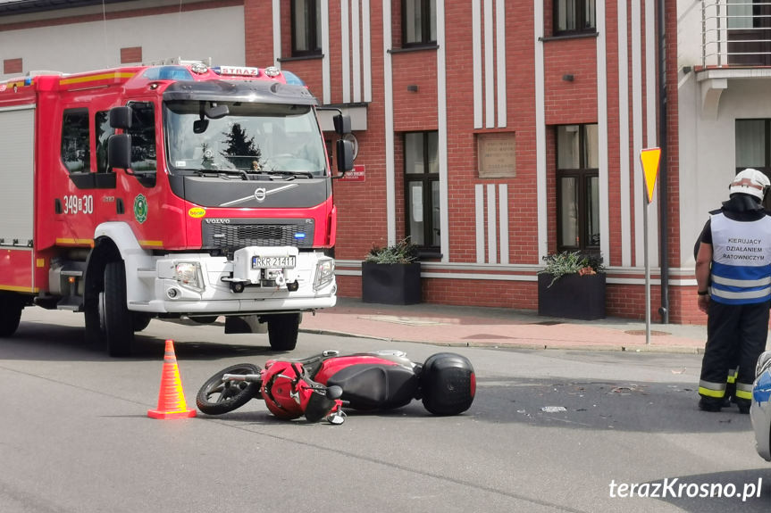 Wypadek w Jedliczu na Rynku