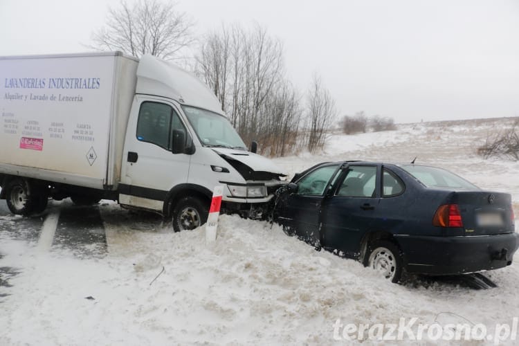 Wypadek w Klimkówce, zderzenie OSP i karetki