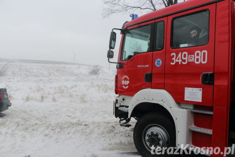 Wypadek w Klimkówce, zderzenie OSP i karetki