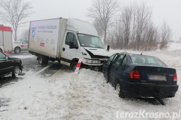 Wypadek w Klimkówce, zderzenie OSP i karetki