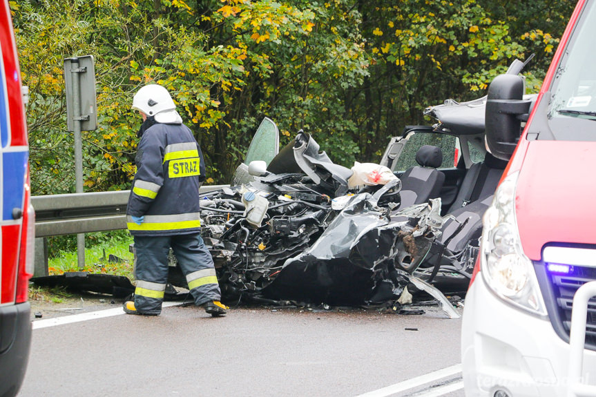 Wypadek w Komborni