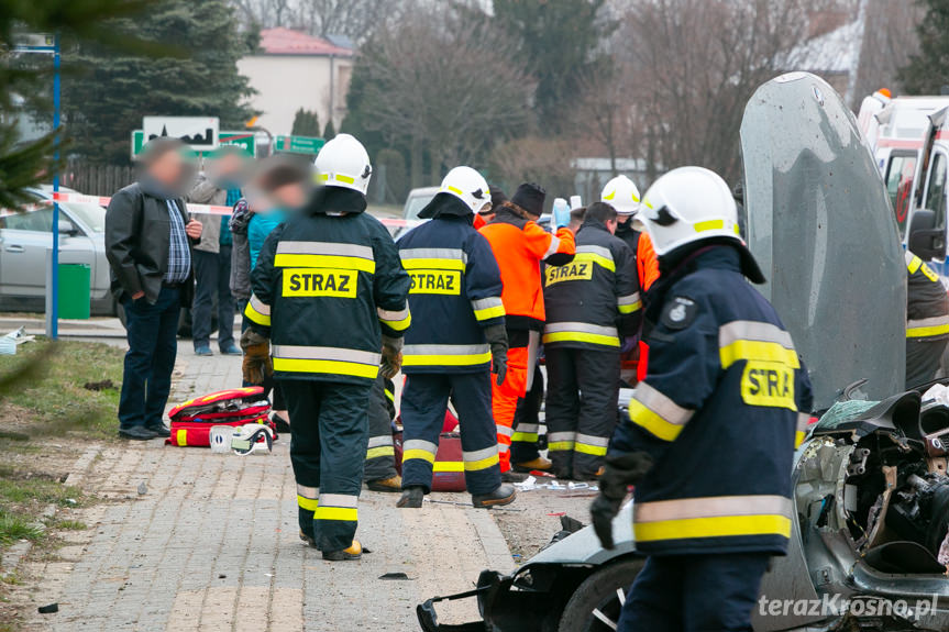 Wypadek w Krościenku Wyżnym BMW