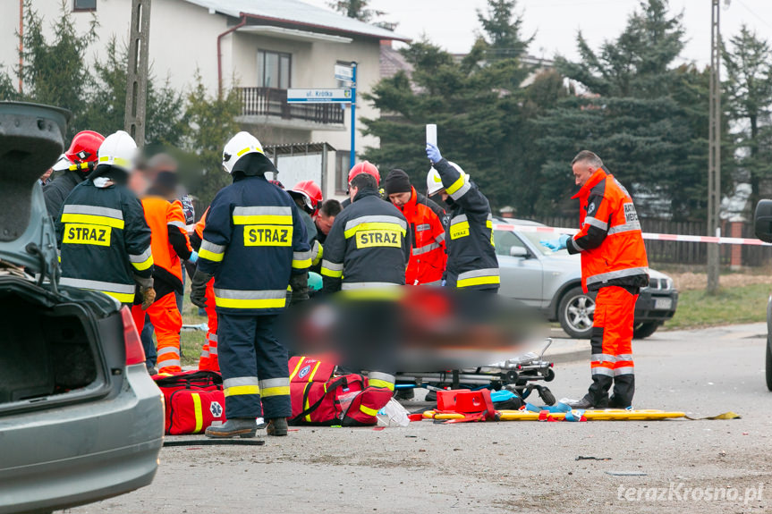 Wypadek w Krościenku Wyżnym BMW