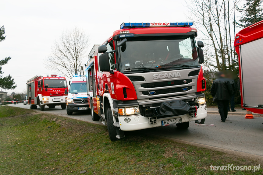 Wypadek w Krościenku Wyżnym BMW