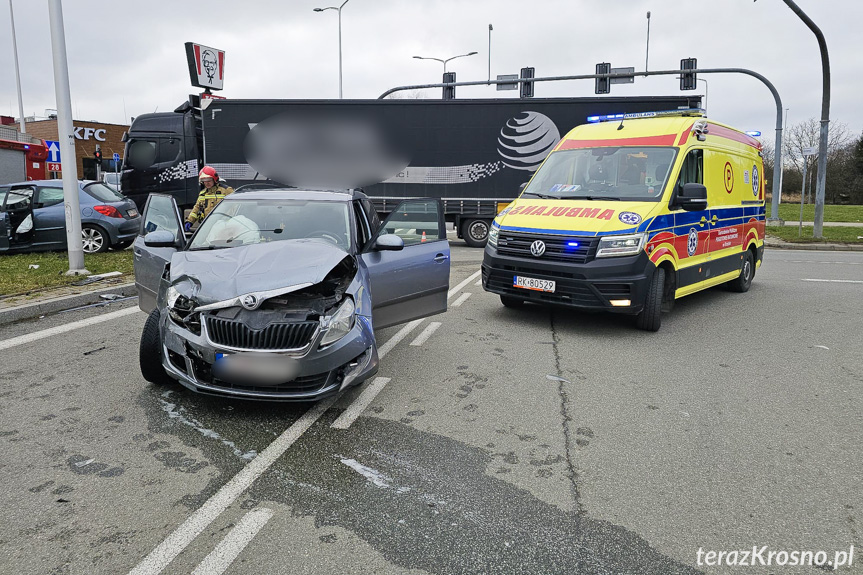 Wypadek w Krośnie