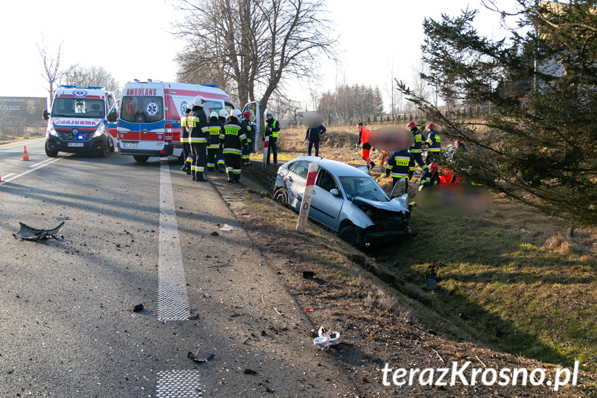 Wypadek w Krośnie