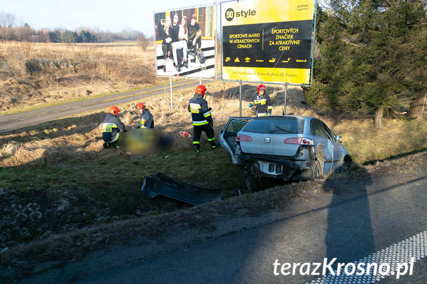 Wypadek w Krośnie