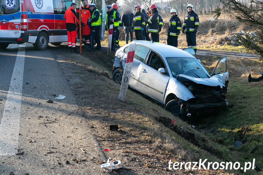 Wypadek w Krośnie