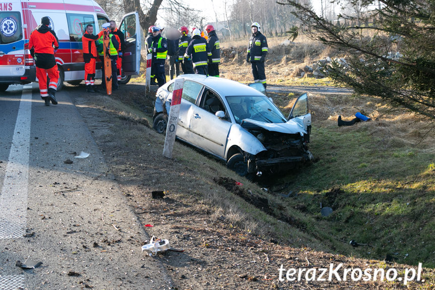 Wypadek w Krośnie