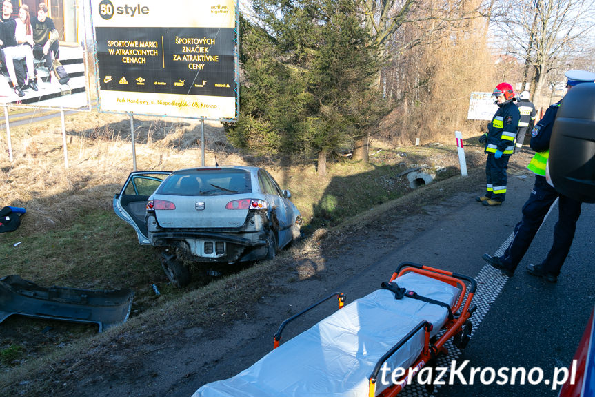 Wypadek w Krośnie