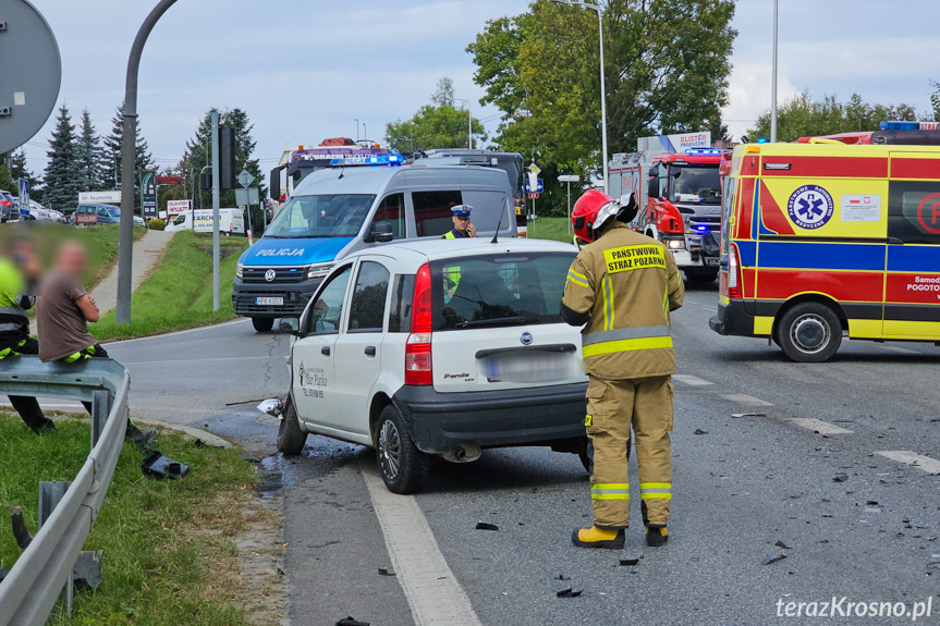 Wypadek w Krośnie