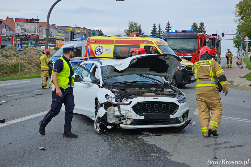 Wypadek w Krośnie