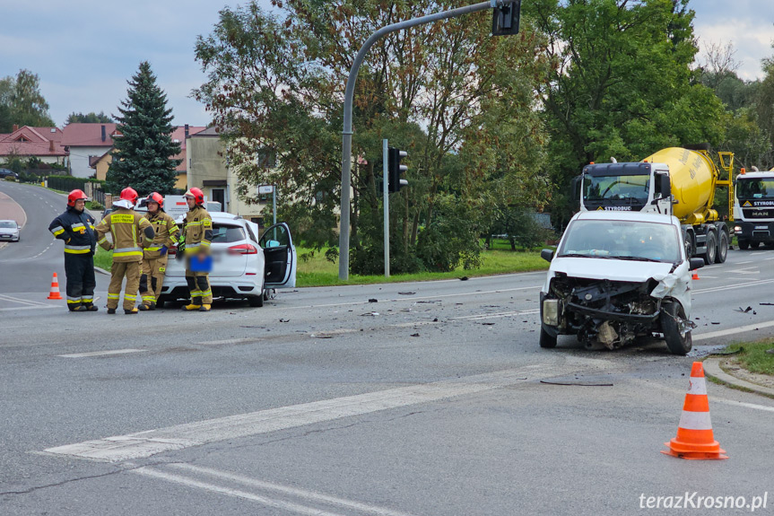 Wypadek w Krośnie