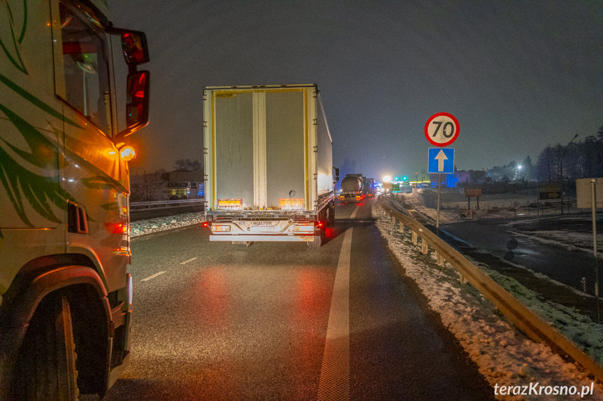 Wypadek w Krośnie na al. Jana Pawła II