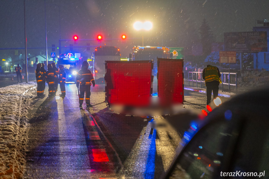 Wypadek w Krośnie na al. Jana Pawła II