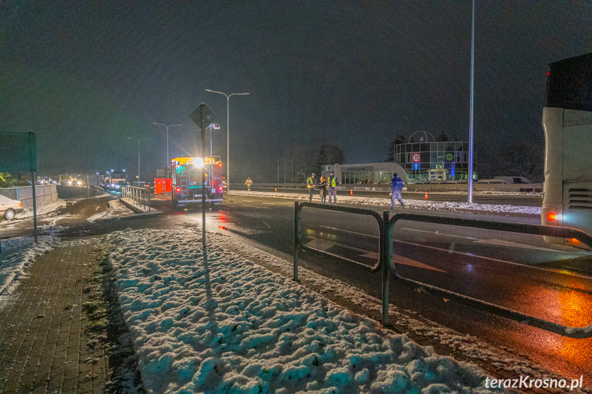 Wypadek w Krośnie na al. Jana Pawła II