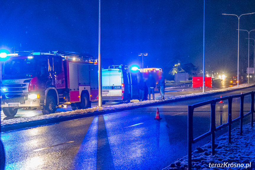 Wypadek w Krośnie na al. Jana Pawła II