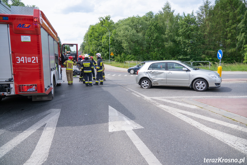 Wypadek w Krośnie na skrzyżowaniu...