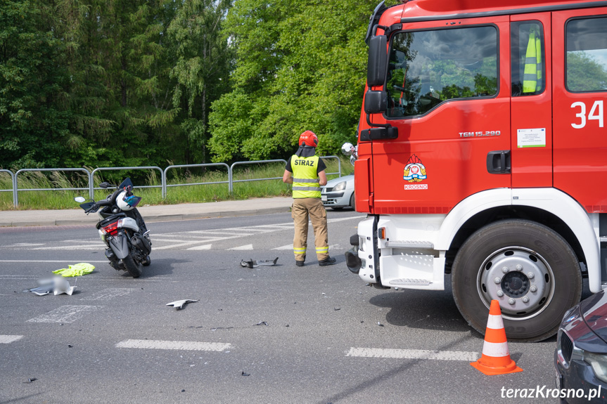 Wypadek w Krośnie na skrzyżowaniu...