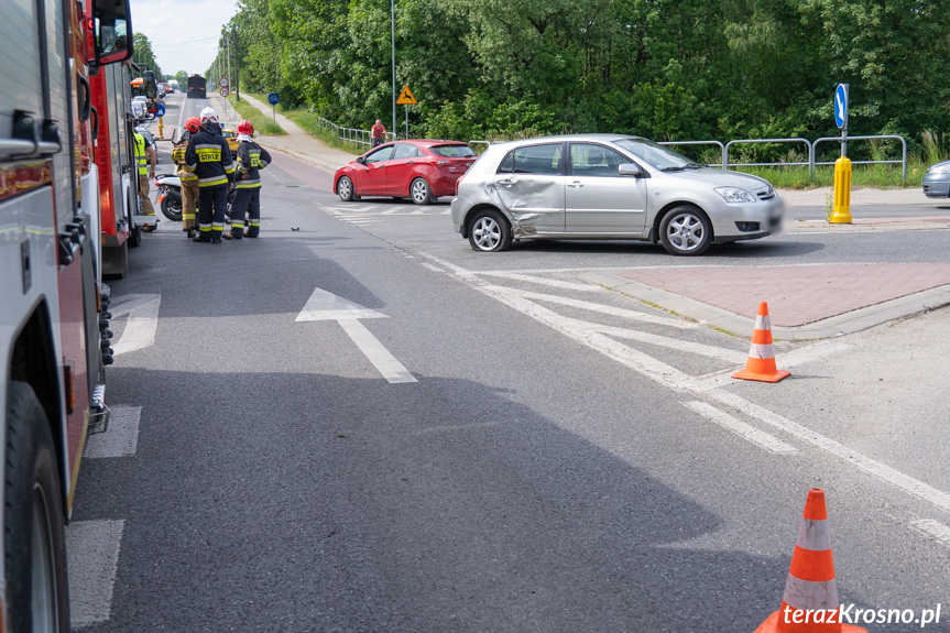 Wypadek w Krośnie na skrzyżowaniu...