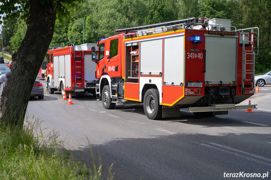 Wypadek w Krośnie na skrzyżowaniu...