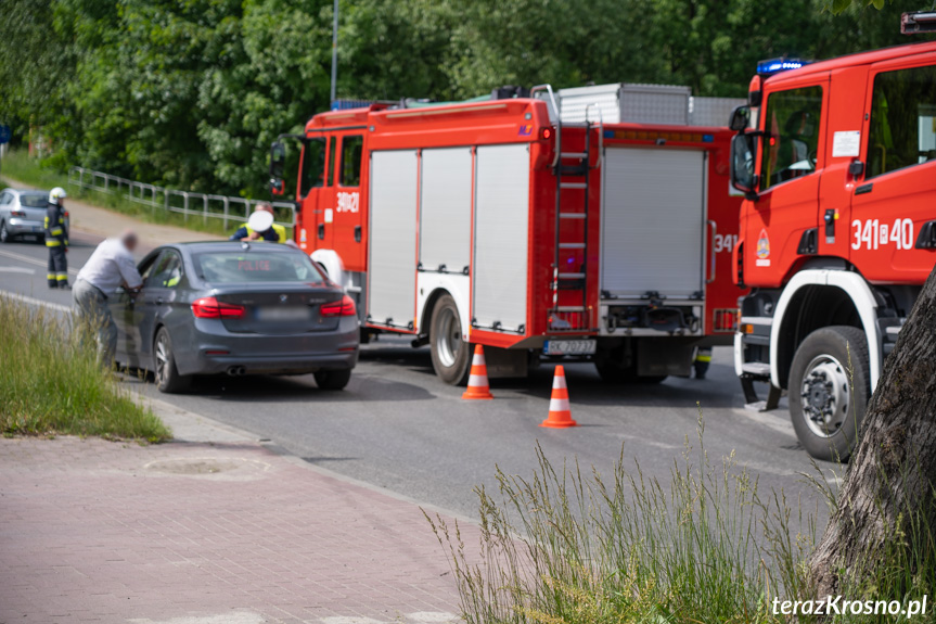 Wypadek w Krośnie na skrzyżowaniu...