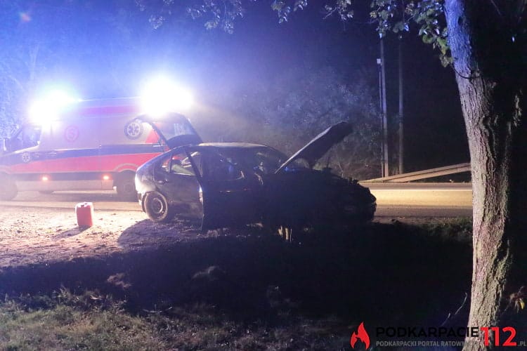 Wypadek w Krośnie na ul. Bieszczadzkiej