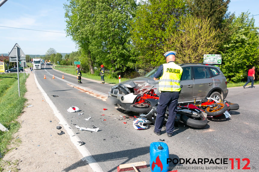 Wypadek w Krośnie na ul. Rzeszowskiej