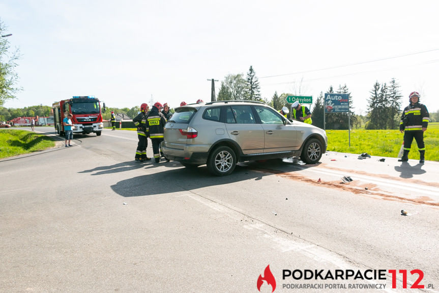 Wypadek w Krośnie na ul. Rzeszowskiej