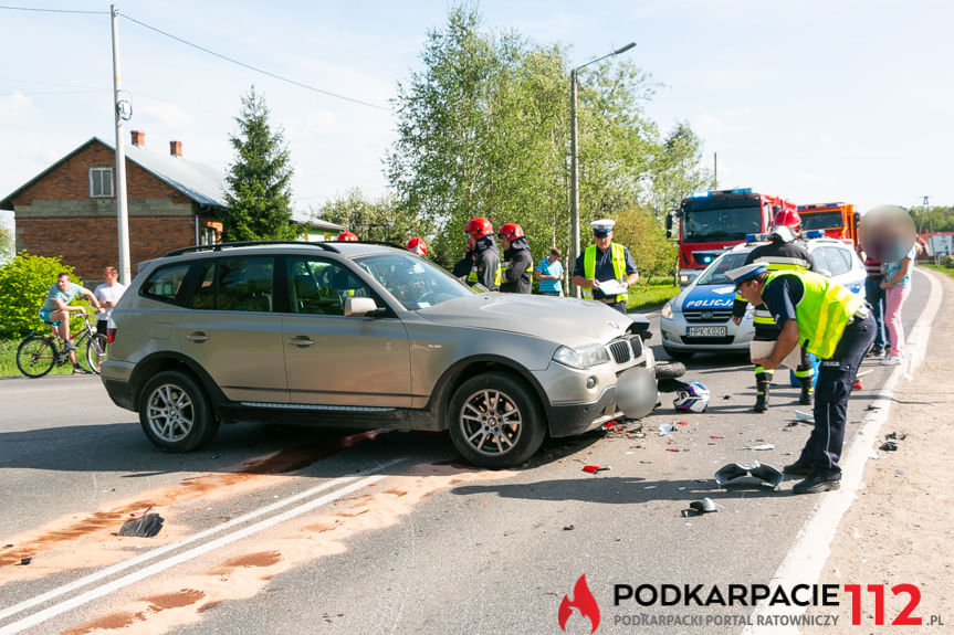 Wypadek w Krośnie na ul. Rzeszowskiej