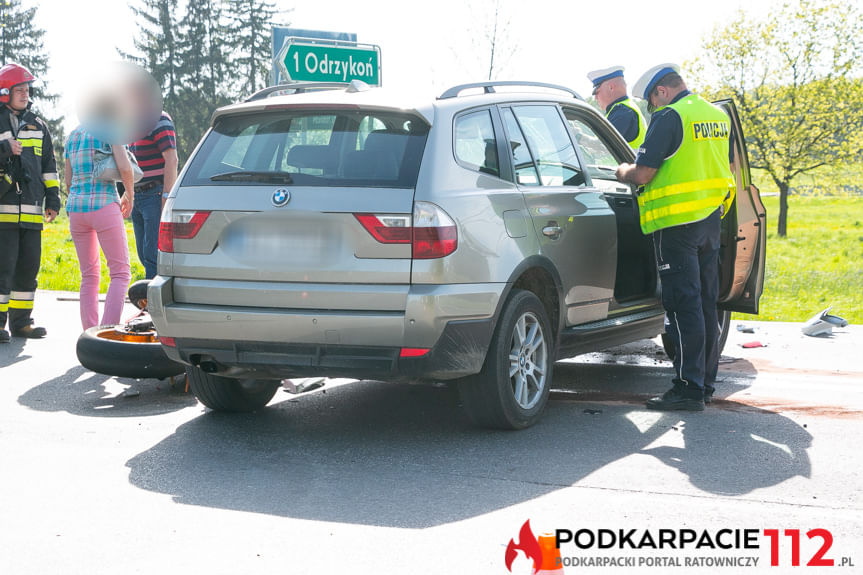 Wypadek w Krośnie na ul. Rzeszowskiej