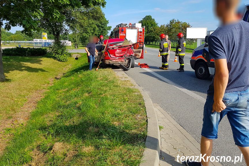 Wypadek w Krośnie