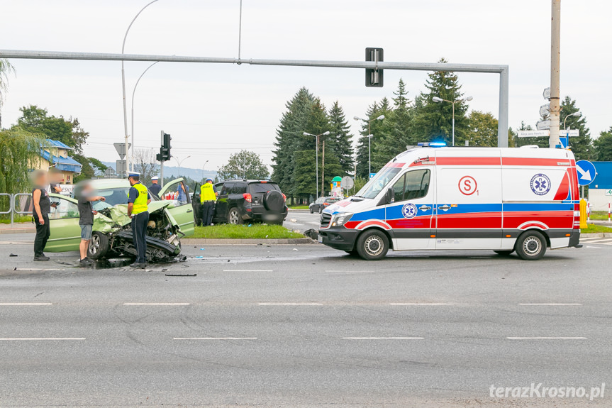 Wypadek w Krośnie