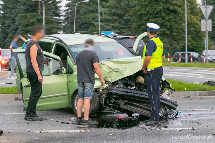 Wypadek w Krośnie