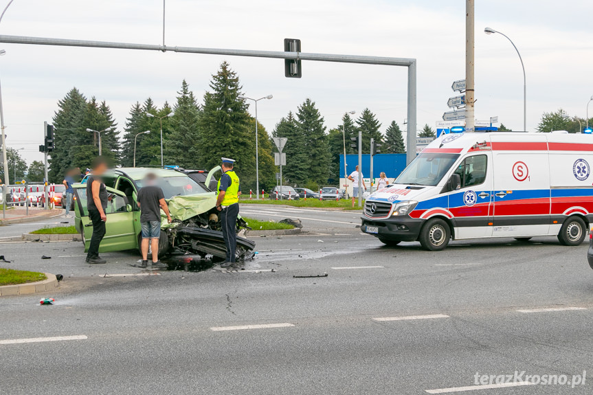 Wypadek w Krośnie