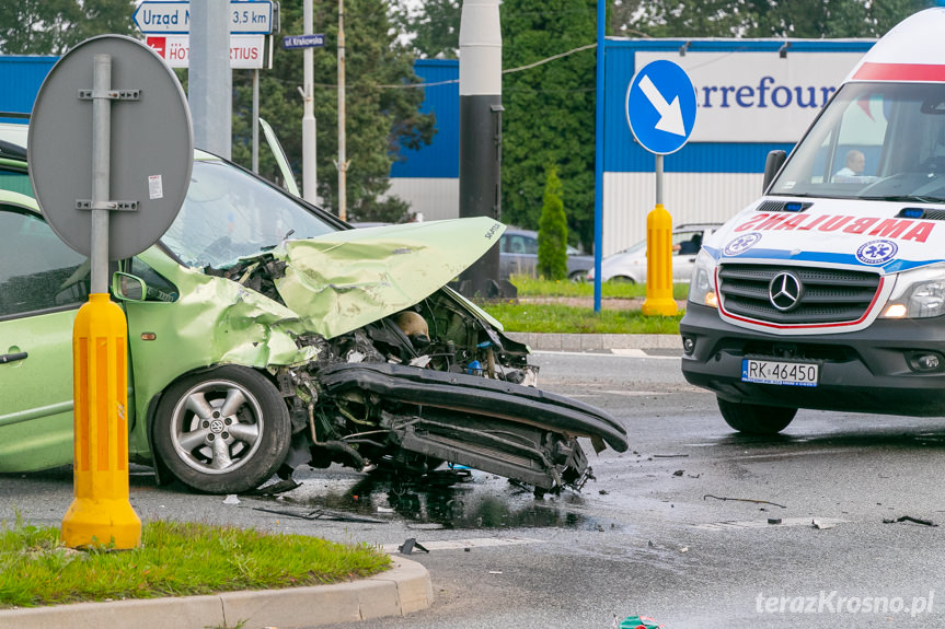 Wypadek w Krośnie