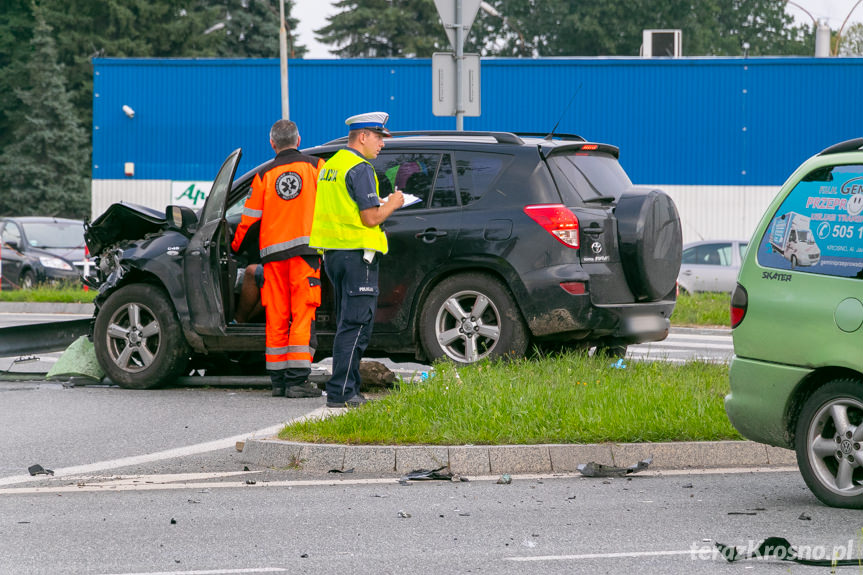 Wypadek w Krośnie